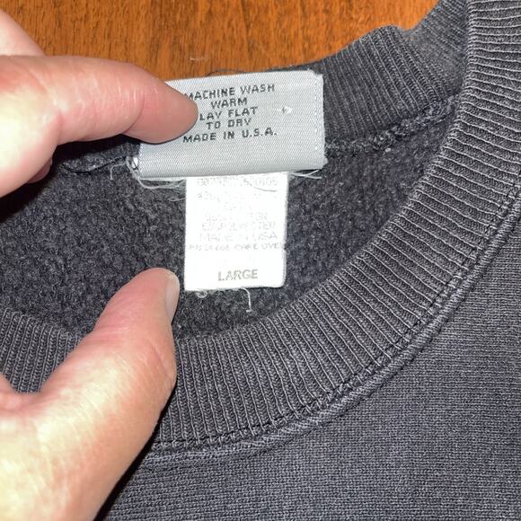 Vintage University of Iowa Hawkeyes Football Mens L Sweatshirt IAB Bedford - Picture 2 of 5